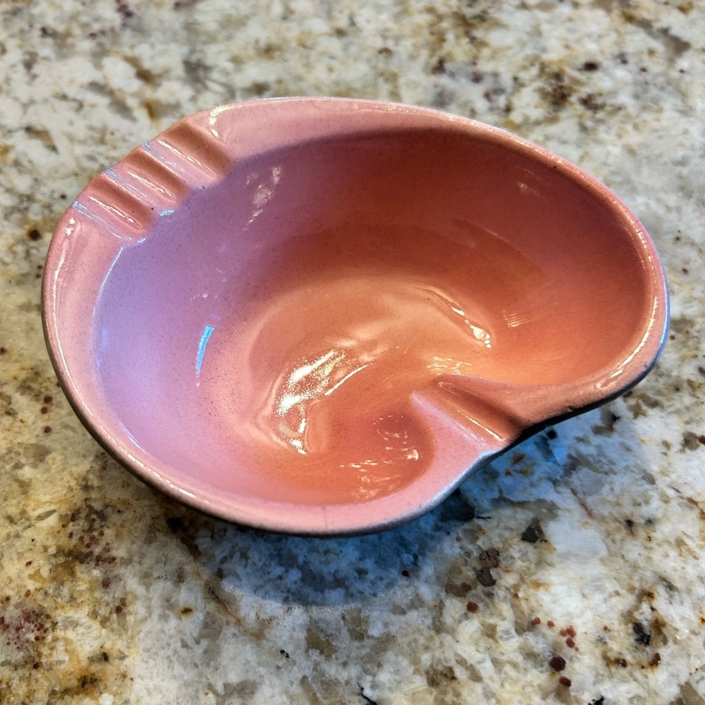 Pink and Gray Vintage MCM ashtray